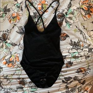 Black Topshop bodysuit